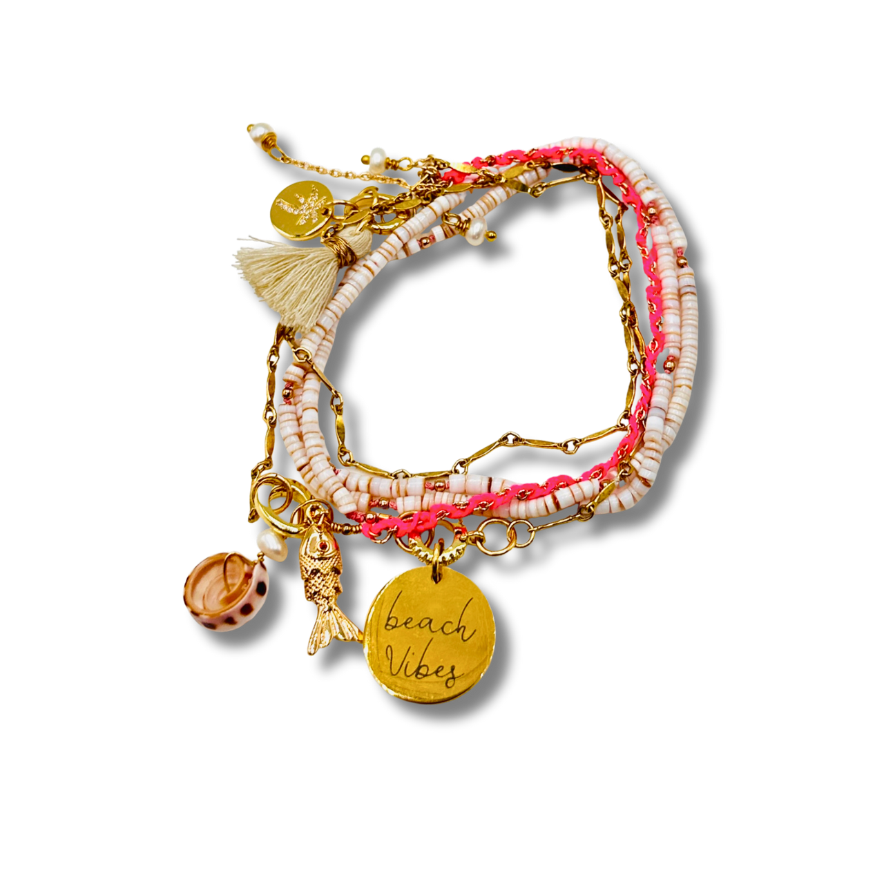 Beach Vibes Convertible Necklaces, Bracelet Layering Pieces