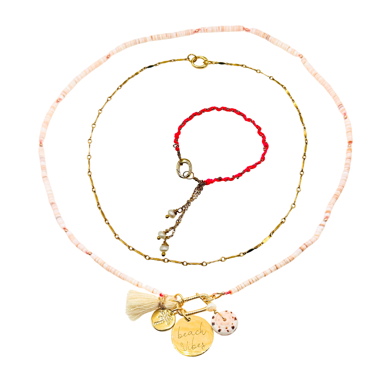 Beach Vibes Convertible Necklaces, Bracelet Layering Pieces