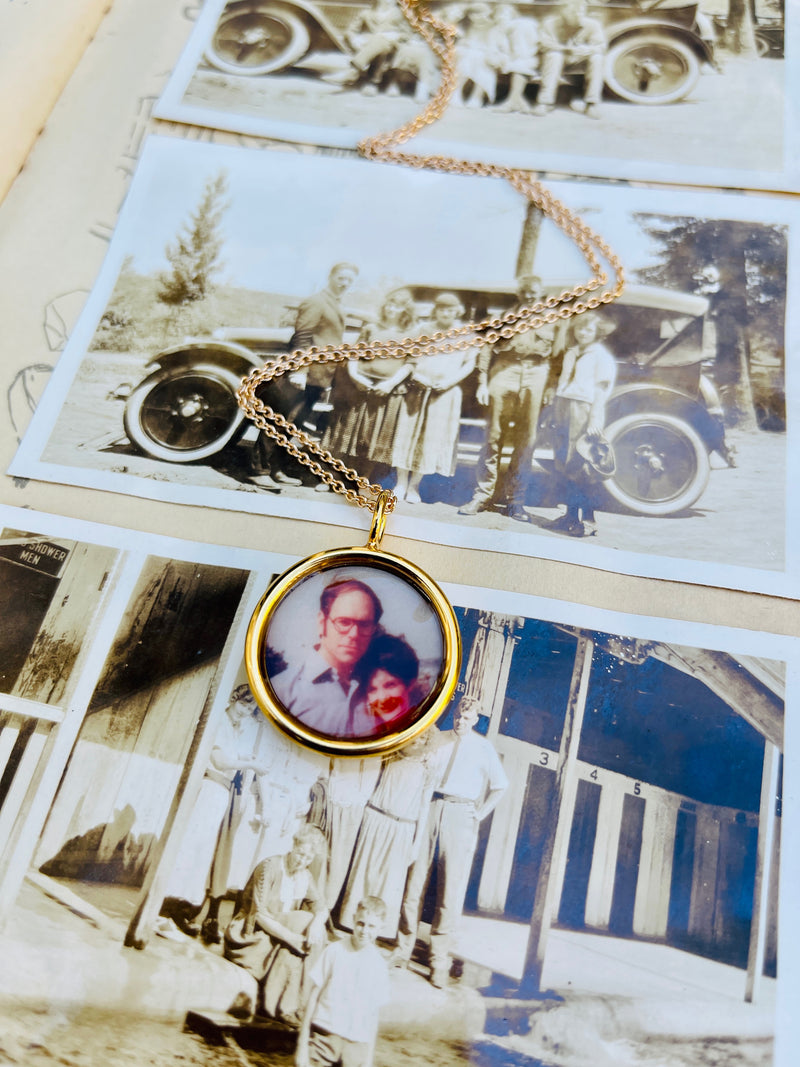 Custom Photo Printed on Necklace
