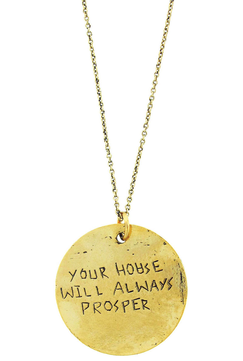 Your House Will Always Prosper Norse Mythology Bind Rune Necklace