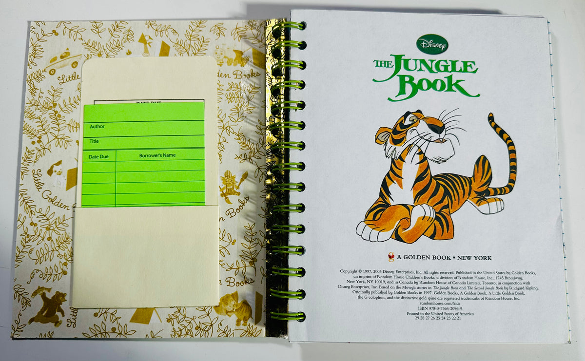 Handmade Upcycled Vintage Book Journal – Jungle Book