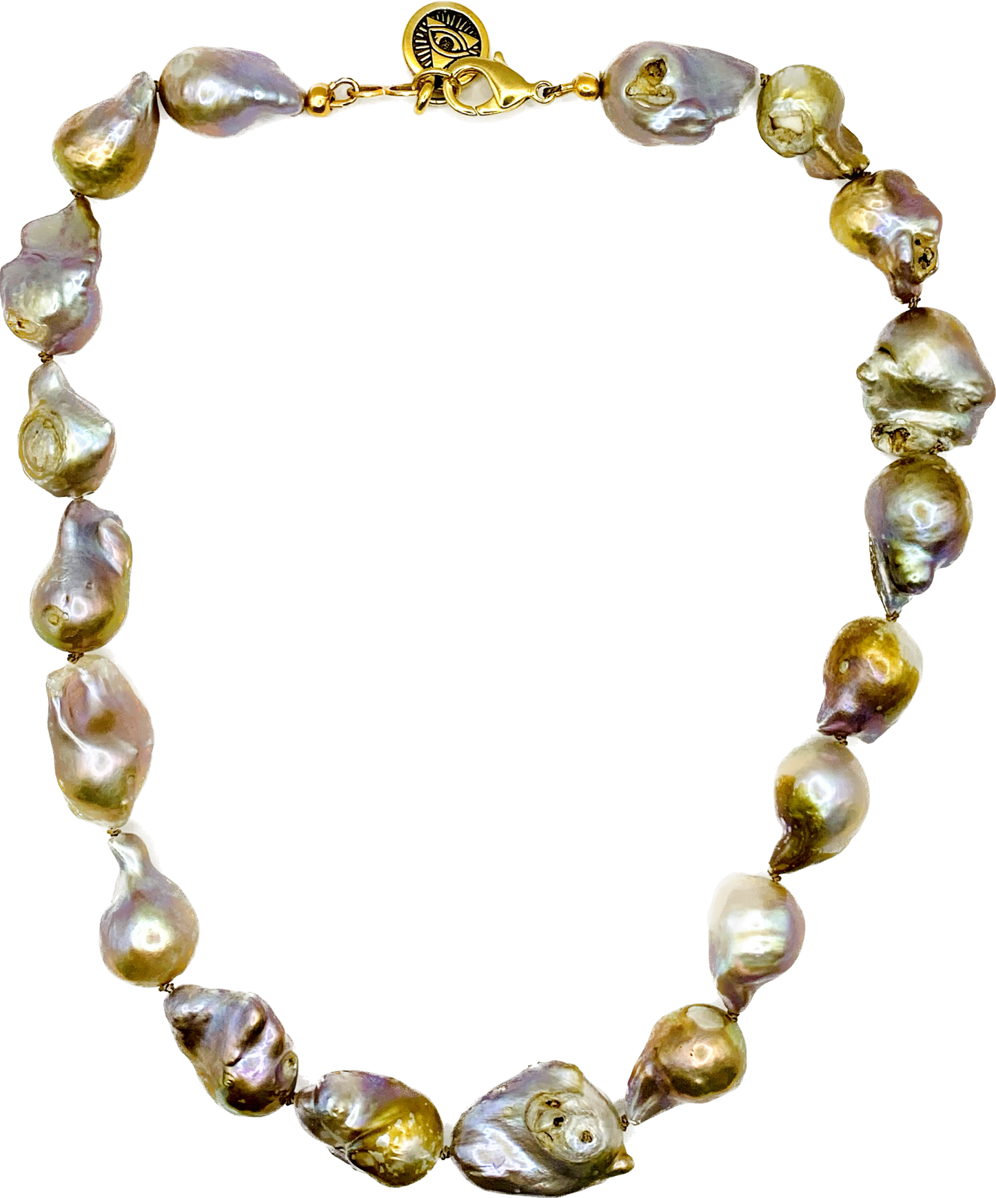 Eye of Providence Baroque Pearl Necklace