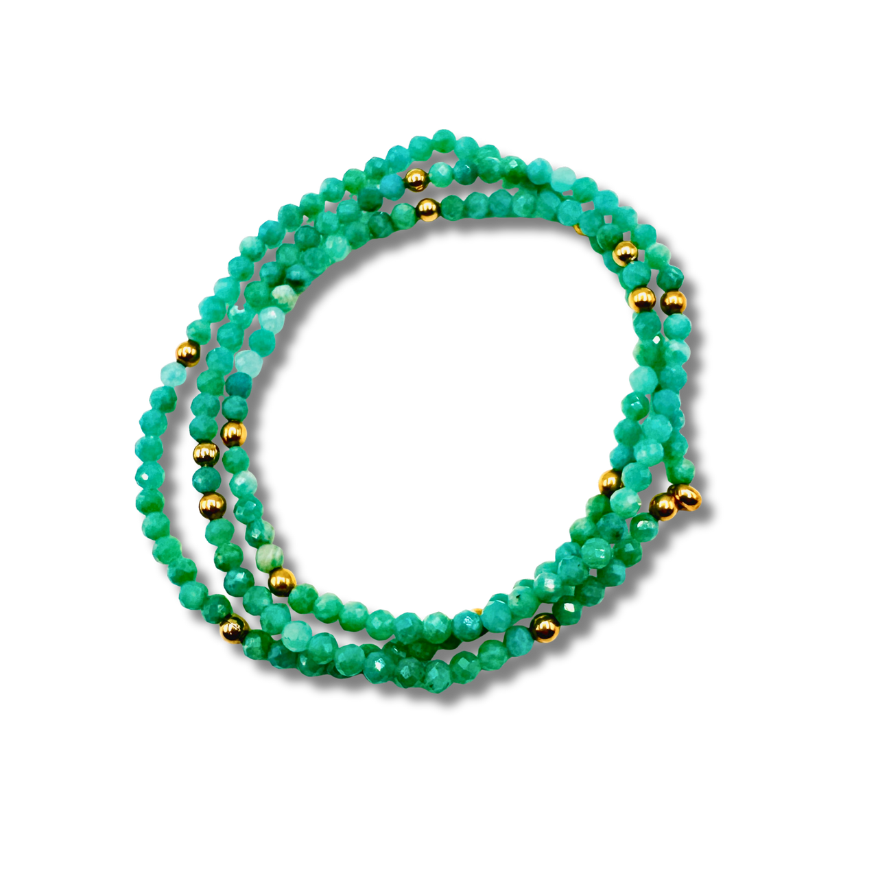 Adventure Wrap Aventurine Bead Convertible Wrap Bracelet Necklace Anklet