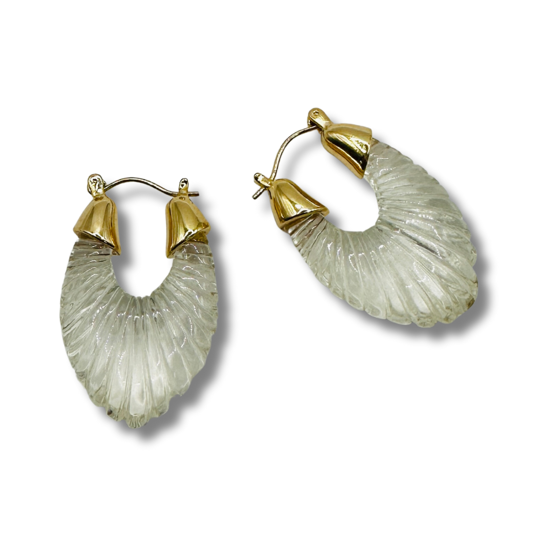 Seashell Hoop Earrings