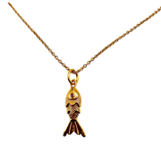 fish charm necklace