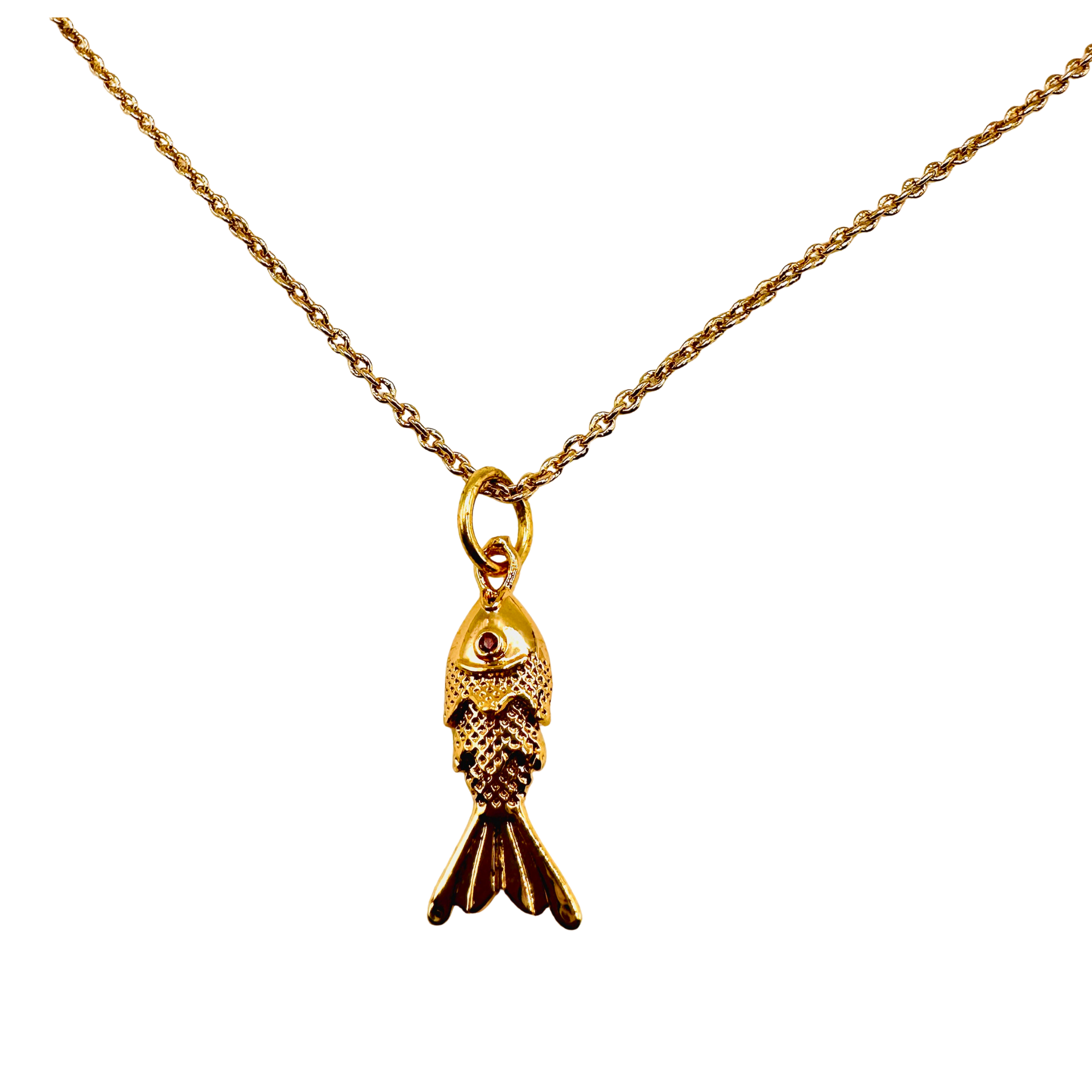 fish charm necklace