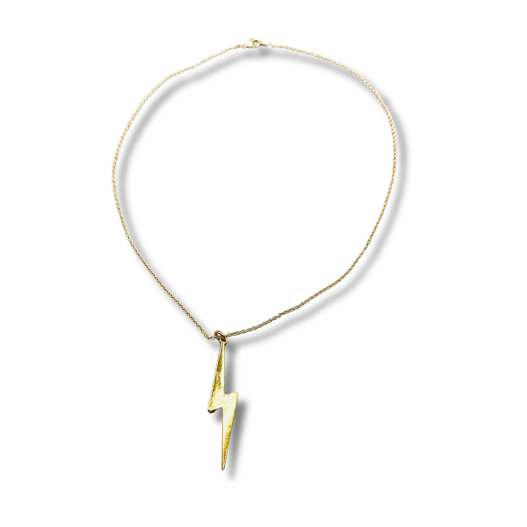 Gold Lightning Bolt Necklace