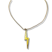 Close Up Gold Lightning Bolt