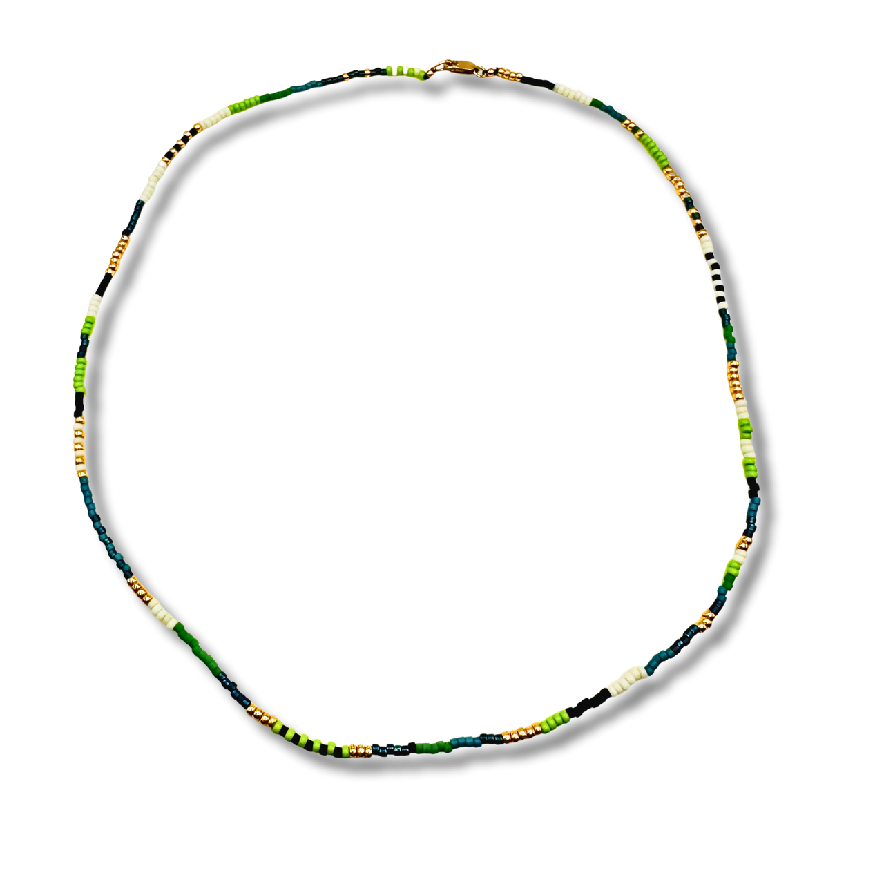 Well Being Japanese Glass Knotted Seed Bead Necklace