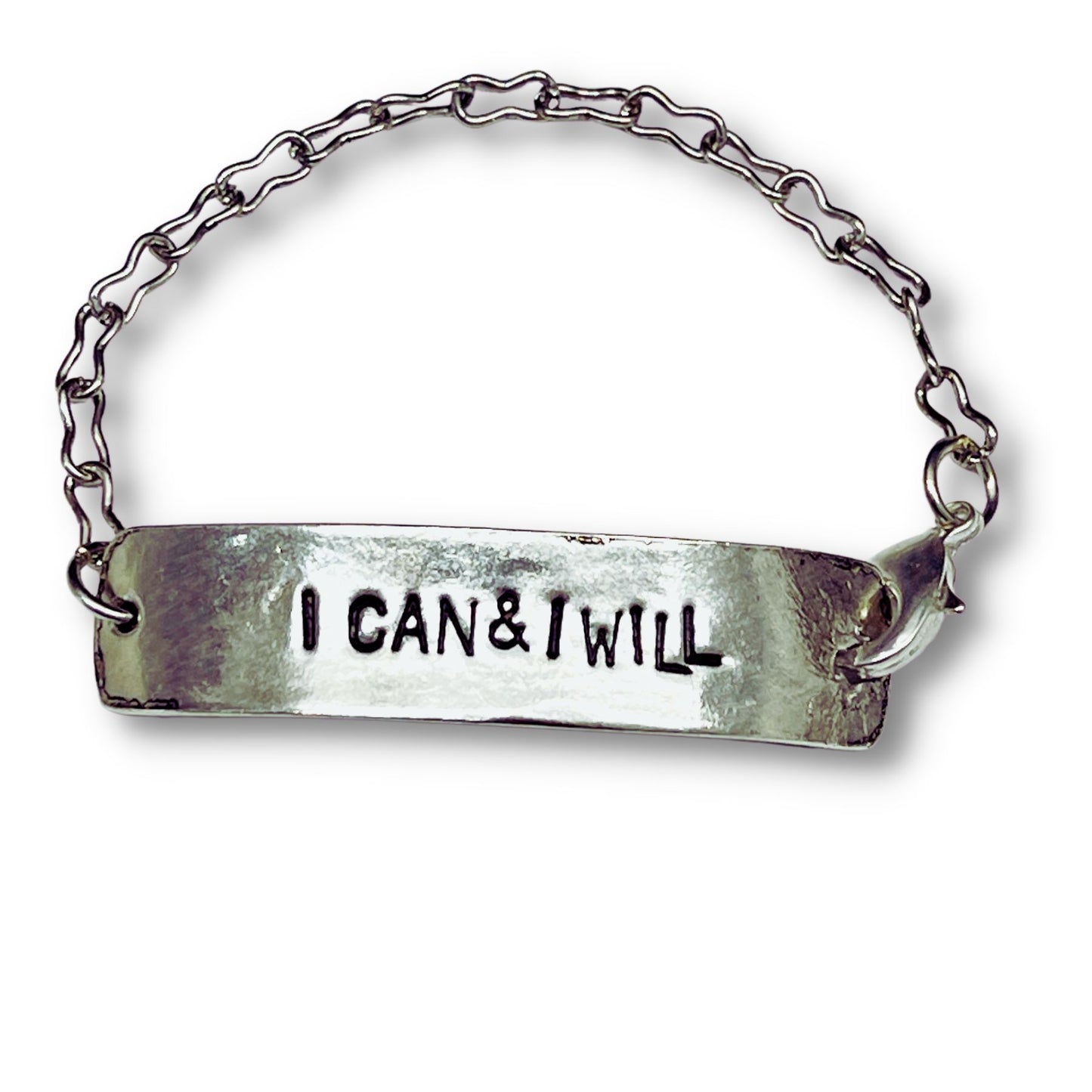 I Can and I Will Chain ID Bracelet