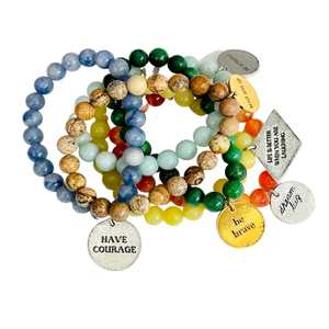 Amazonite Be Strong Power Bracelet