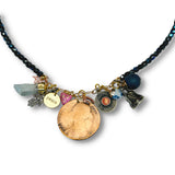 Peaceful Object of Virtu Beaded Charm Necklace
