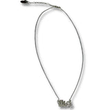 Sterling Silver and Cubic Zirconia Wish Necklace