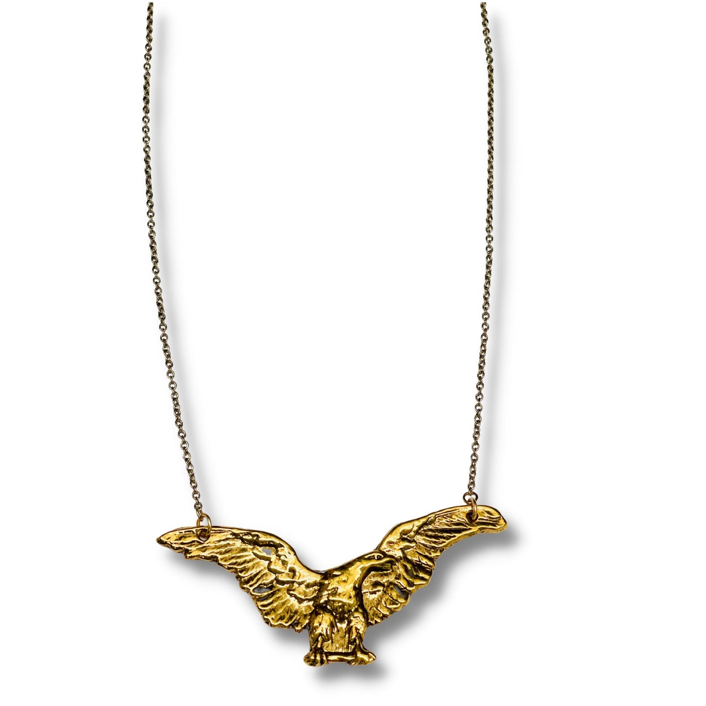 Vintage Gold Eagle Pendant