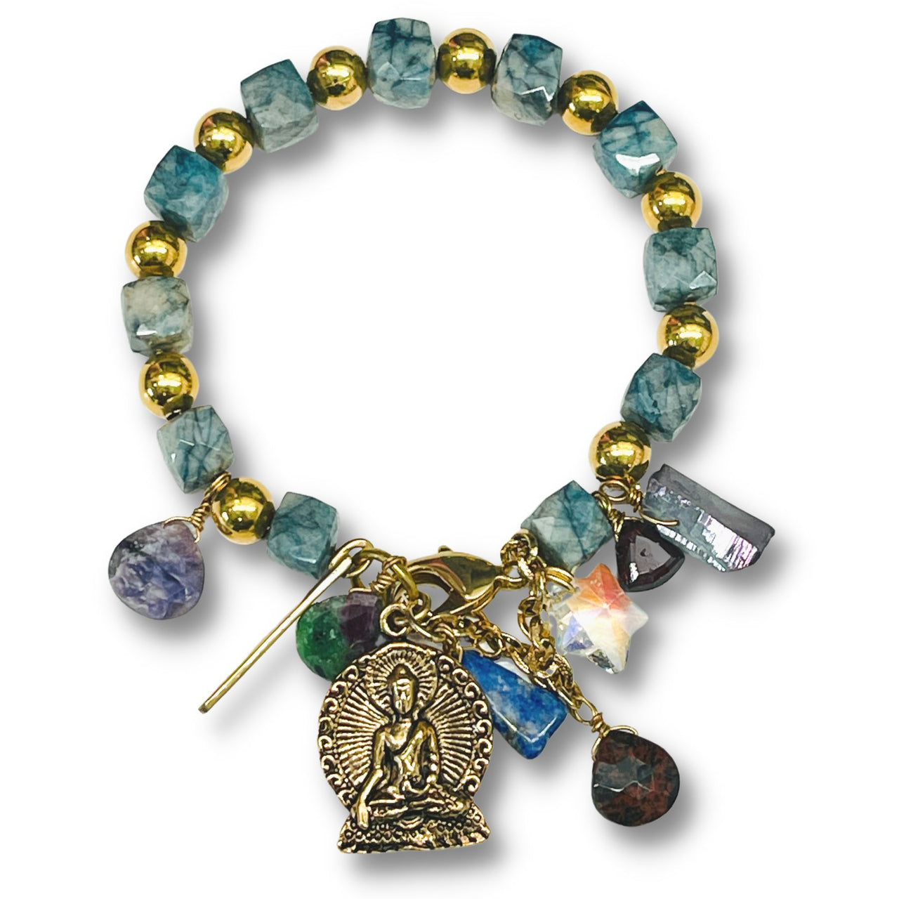 Peaceful Object of Virtu Beaded Charm Bracelet