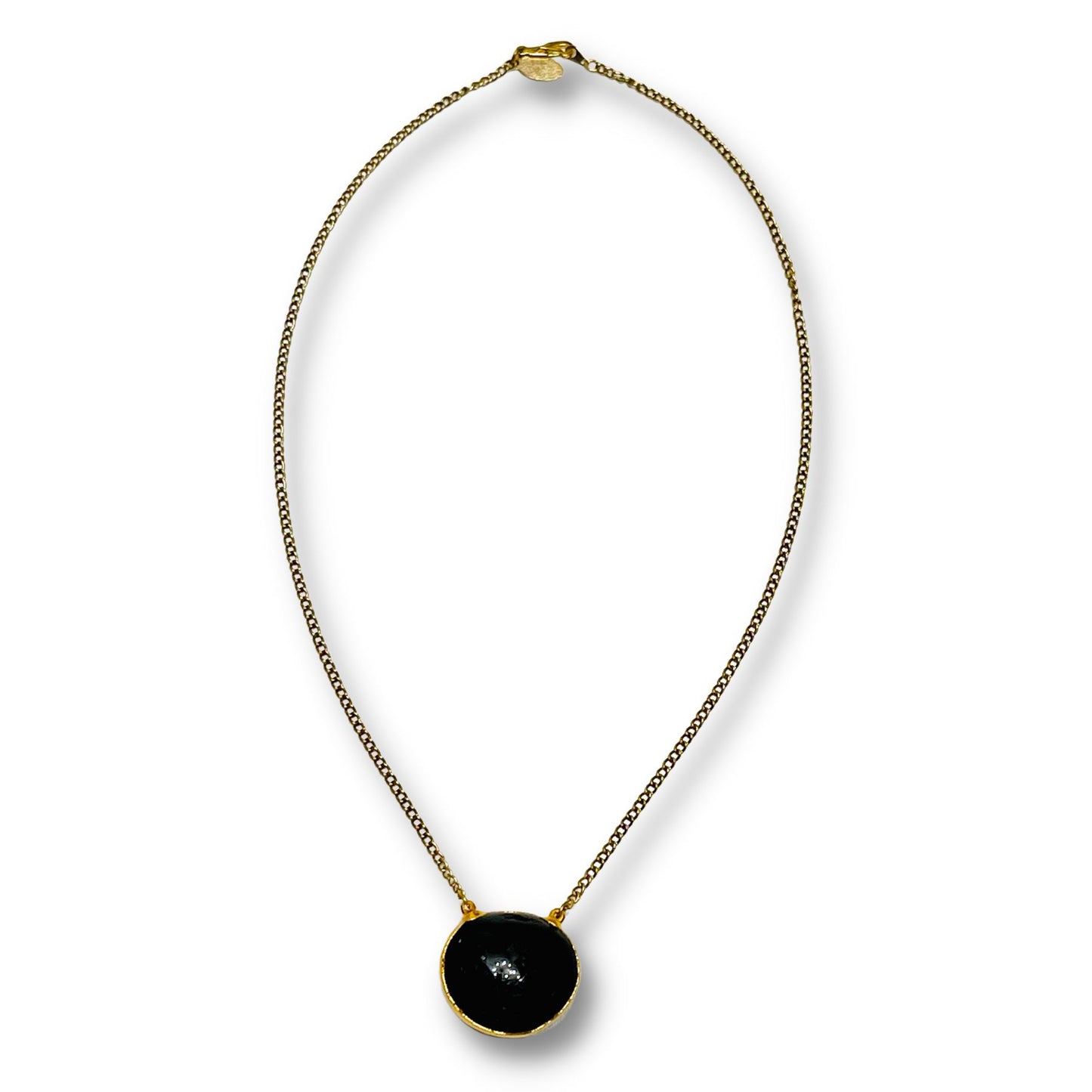 Black Onyx Electroformed Spiritual Necklace