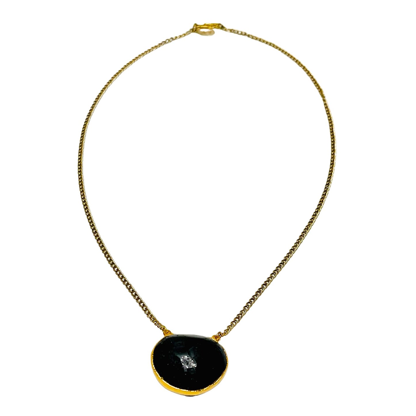 Black Onyx Electroformed Spiritual Necklace