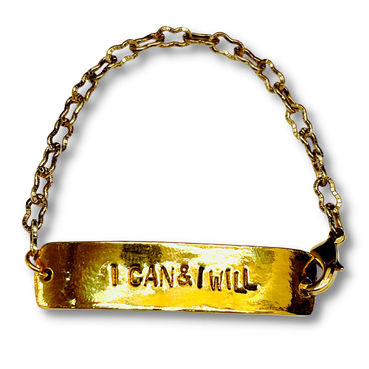 I Can and I Will Chain ID Bracelet