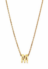 Bold Block Initial Necklace