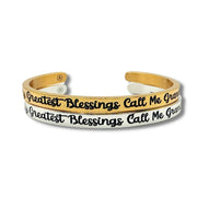 My Greatest Blessings Call Me Grandma Cuff Bracelet