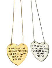 Best Friend Necklace