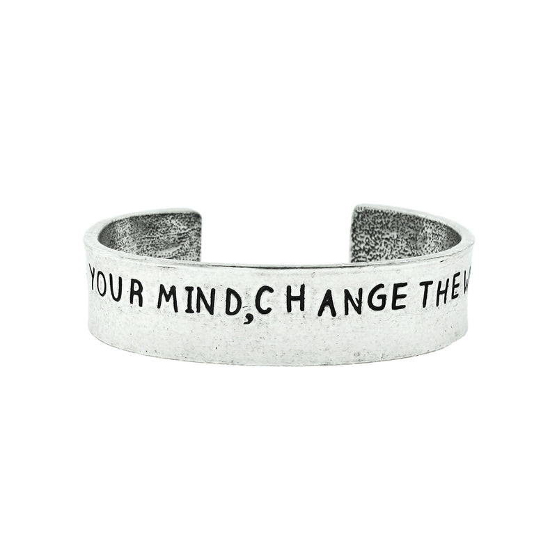 Change Your Mind, Change The World Cuff Bracelet