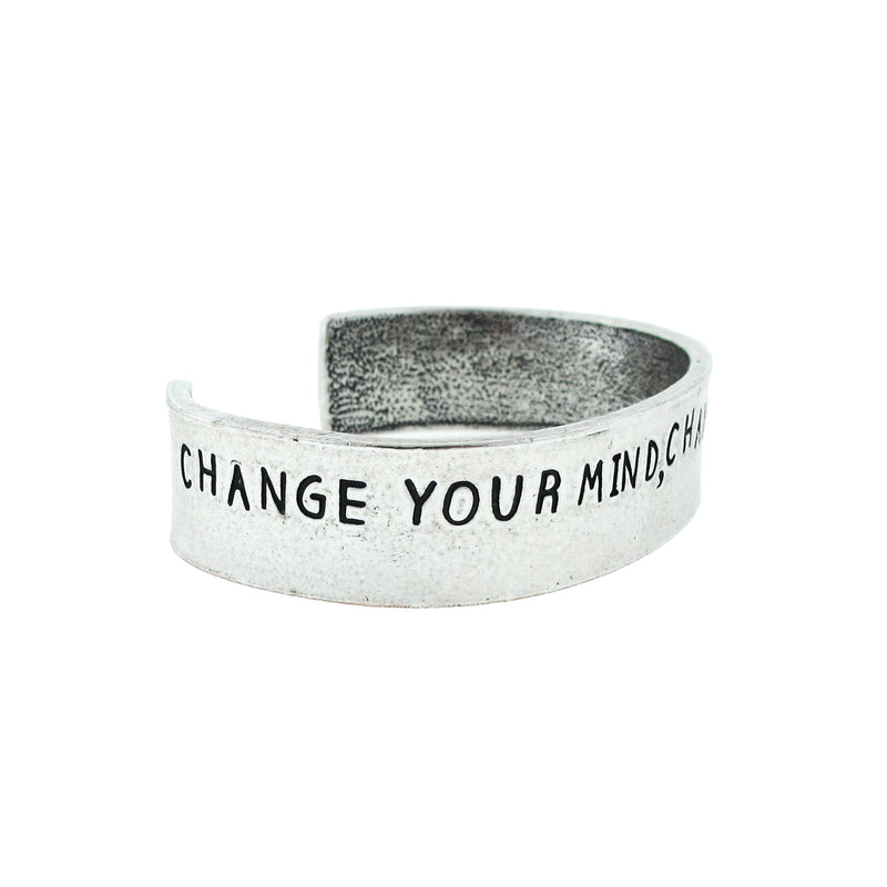 Change Your Mind, Change The World Cuff Bracelet