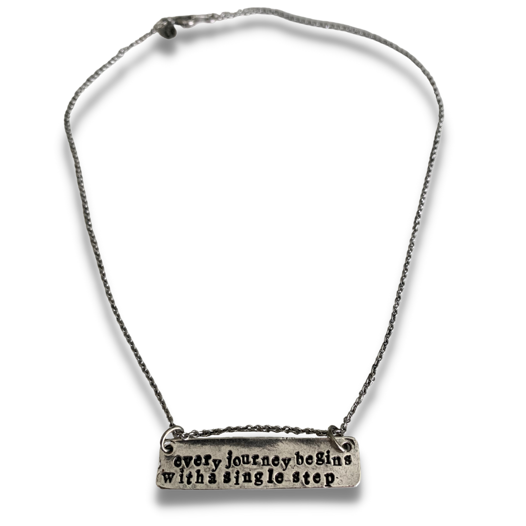 Every Journey Begins With a Single Step Necklace