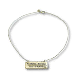 My Greatest Blessings Call Me Grandma Bar Necklace