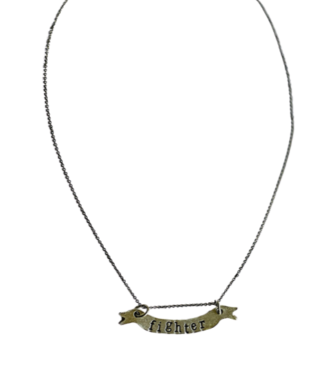 Fighter Hand Banner Necklace