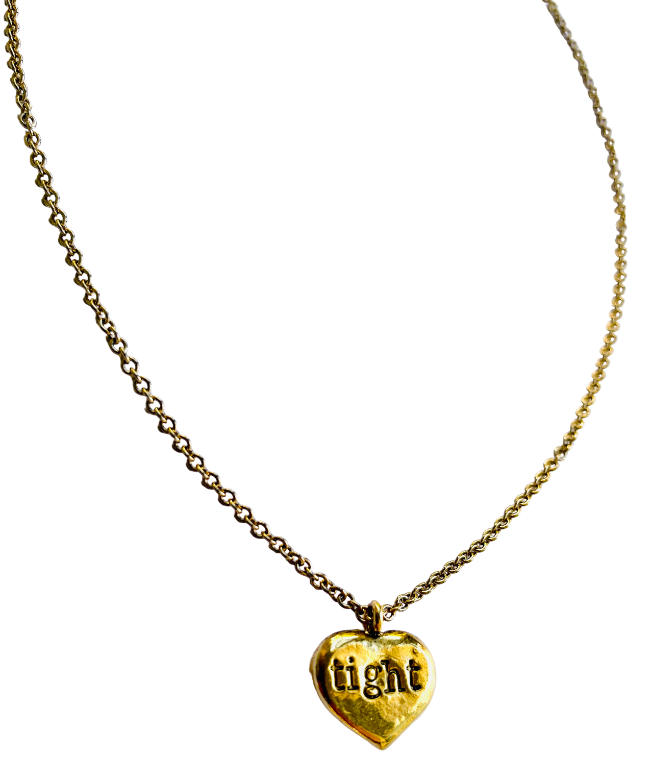 Hold On Tight Stamped Necklace