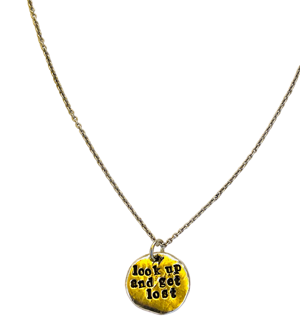 Look Up and Get Lost Stamped Necklace