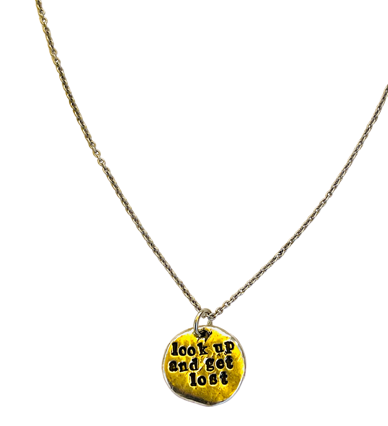 Look Up and Get Lost Stamped Necklace