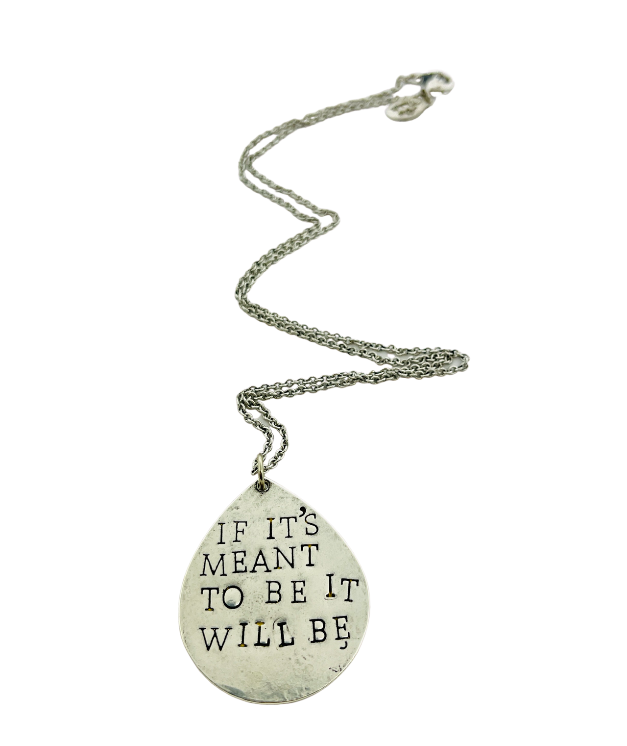 If It Is Meant To Be It Will Be Stamped Necklace