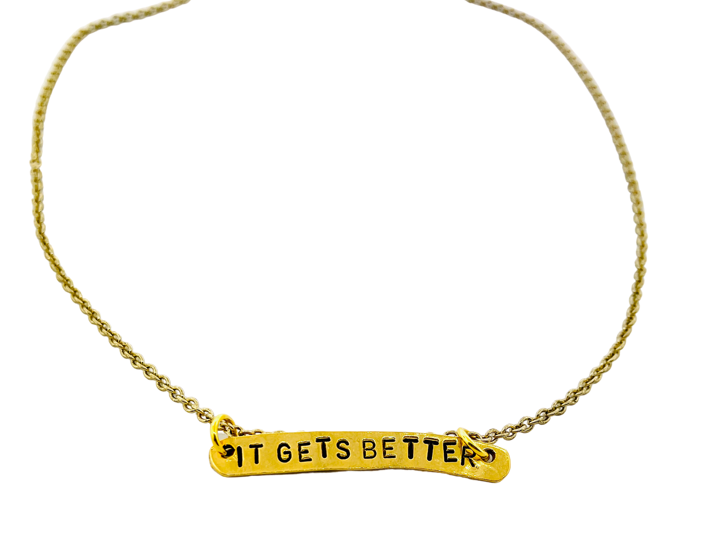 It Gets Better Stamped Necklace