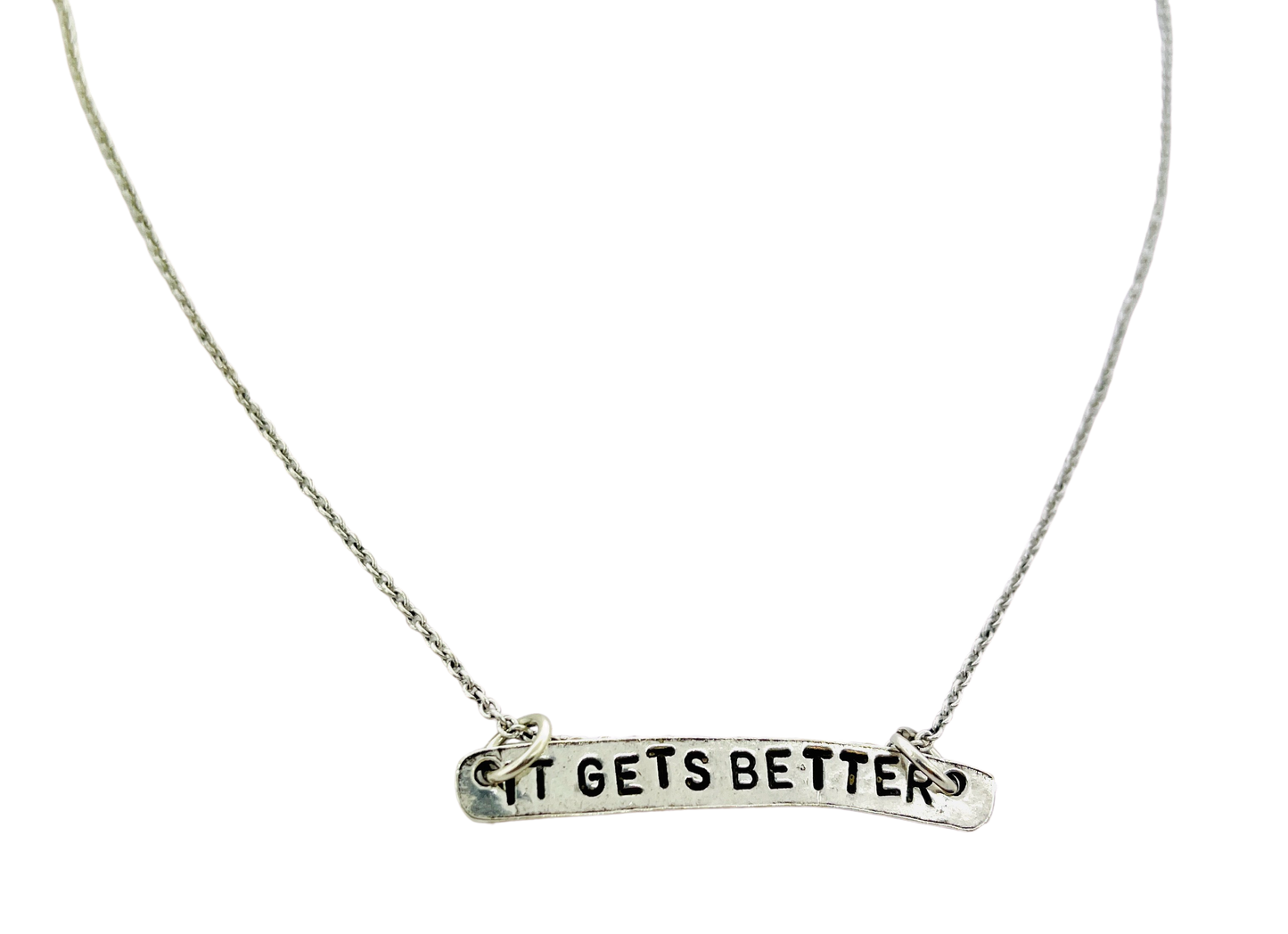 It Gets Better Stamped Necklace