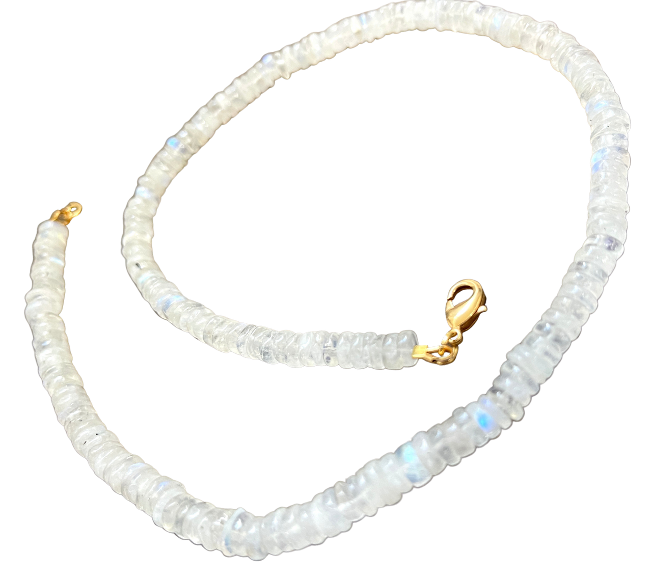 Stunning Rainbow Moonstone Heshi Necklace