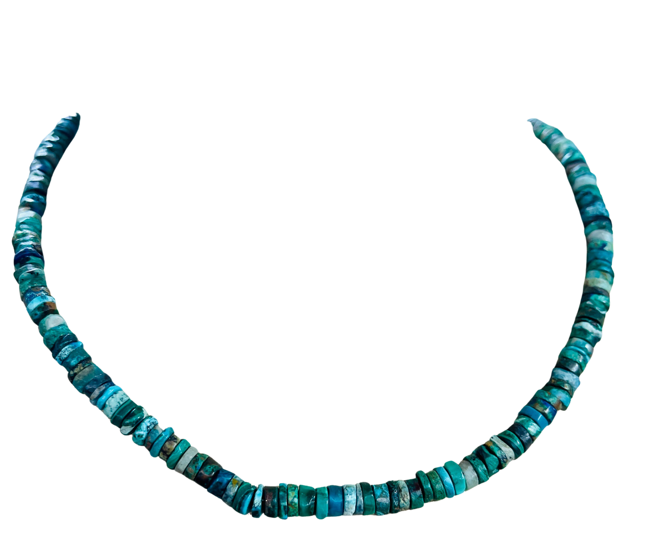 Smooth Chrysocolla Heshi Necklace