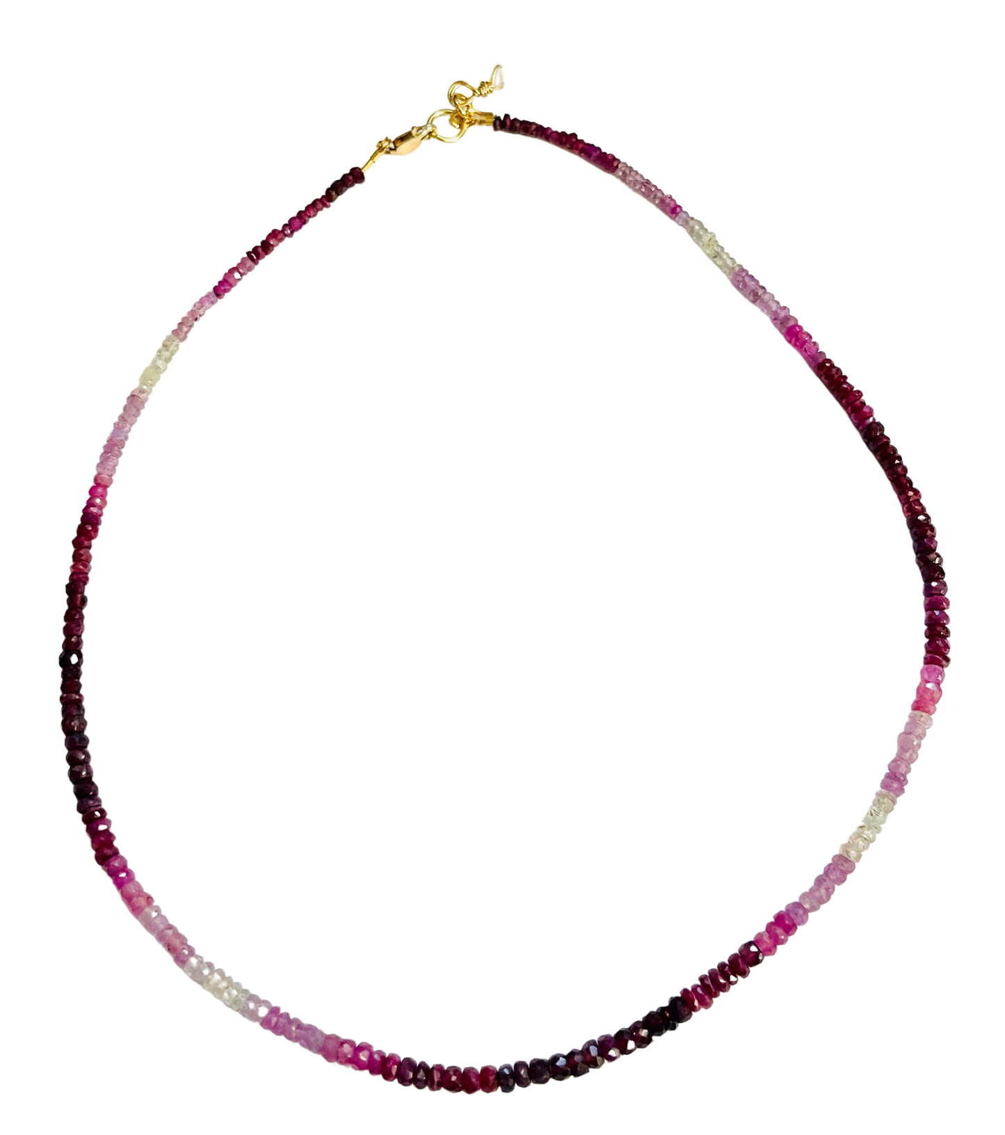Genuine Ruby Ombre Necklace