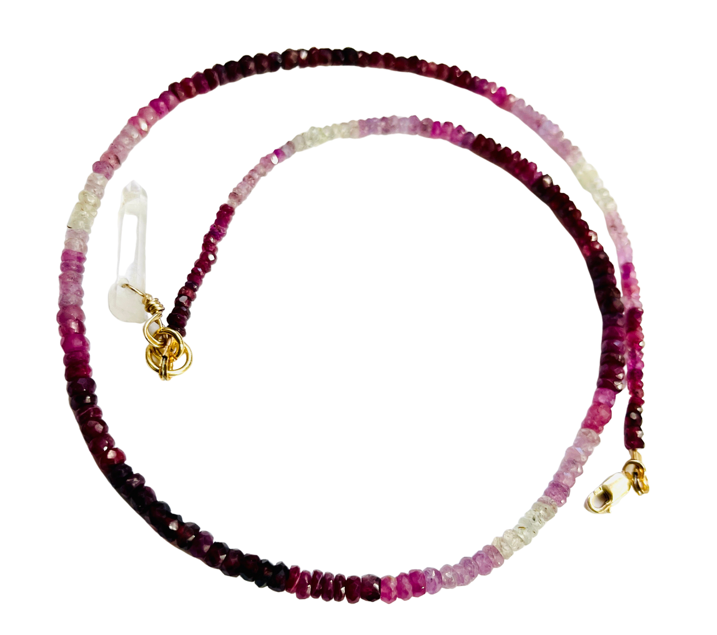 Genuine Ruby Ombre Necklace
