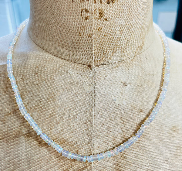 Gorgeous Genuine Knotted Opal Necklace