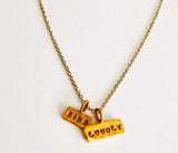 Sing Loudly Hand Stamped Charm Necklace