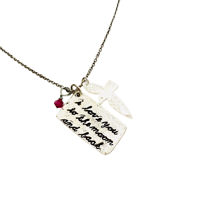 I love you To the Moon and Back Necklace