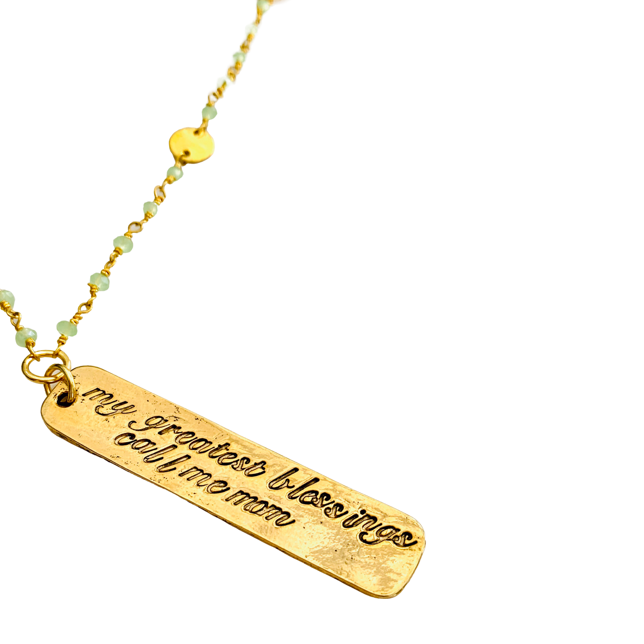 My Greatest Blessings Call Me Mom Necklace