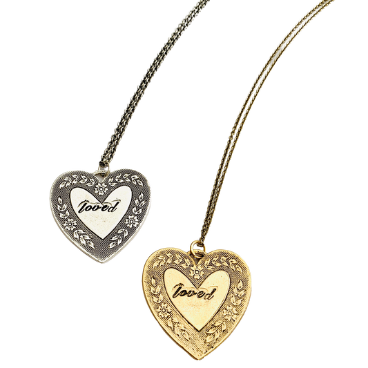 Loved Large Heart Necklace