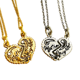 Mother Daughter Heart Necklace