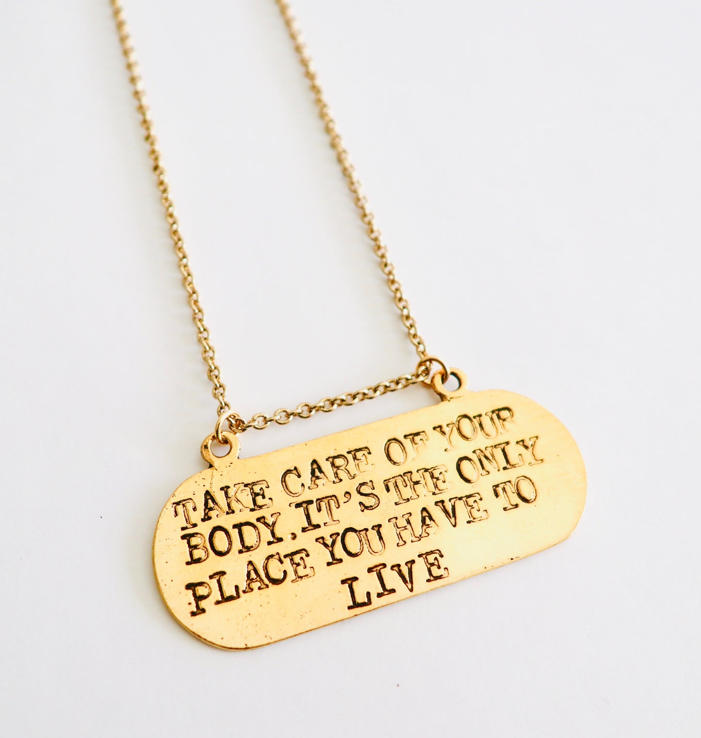 TAKE CARE OF YOUR BODY NECKLACE
