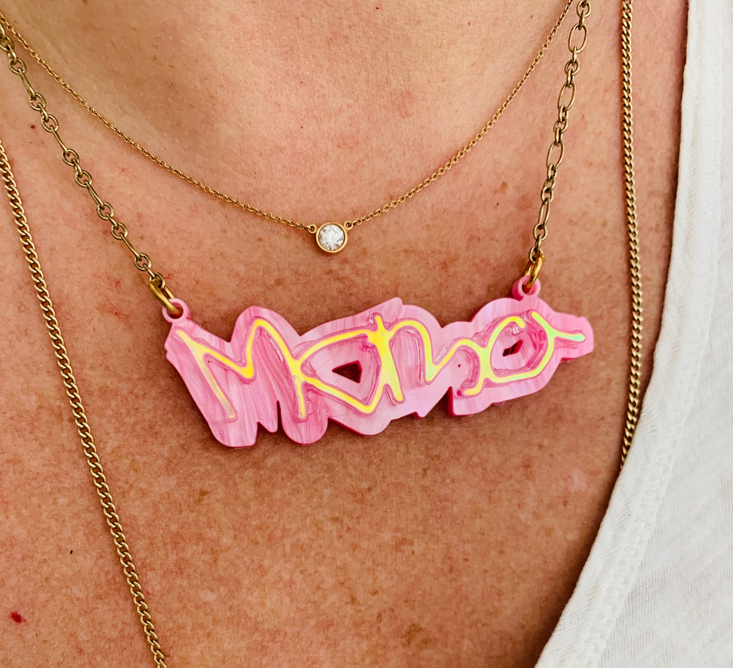 Personalized Acrylic Necklace