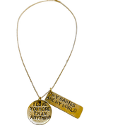 I Love You More Than Anything, My Babies Are My World Necklace