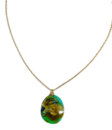 Genuine Turquoise Drop Necklace